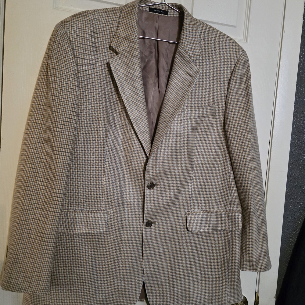 Ralph Lauren Men's Checked Sport Coat in Tan and Brown